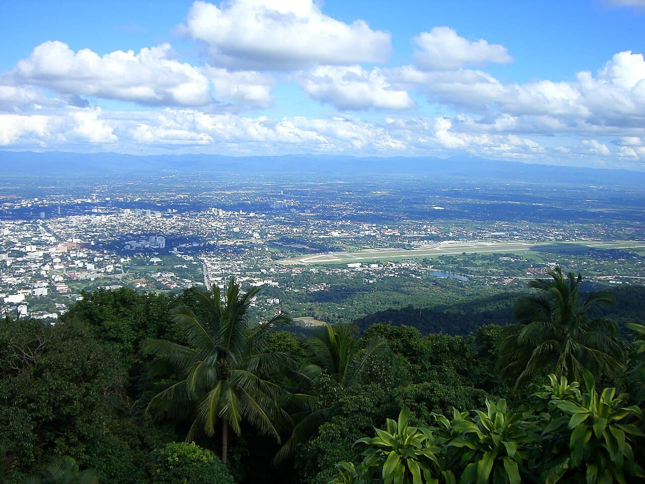 View over Chiang Mai from Doi Suthep